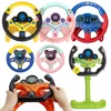 Electric Simulated Driving Steering Controller Portable Wheel Copilot Toy With Light And Sound Educational Sounding For Kid Gift 1