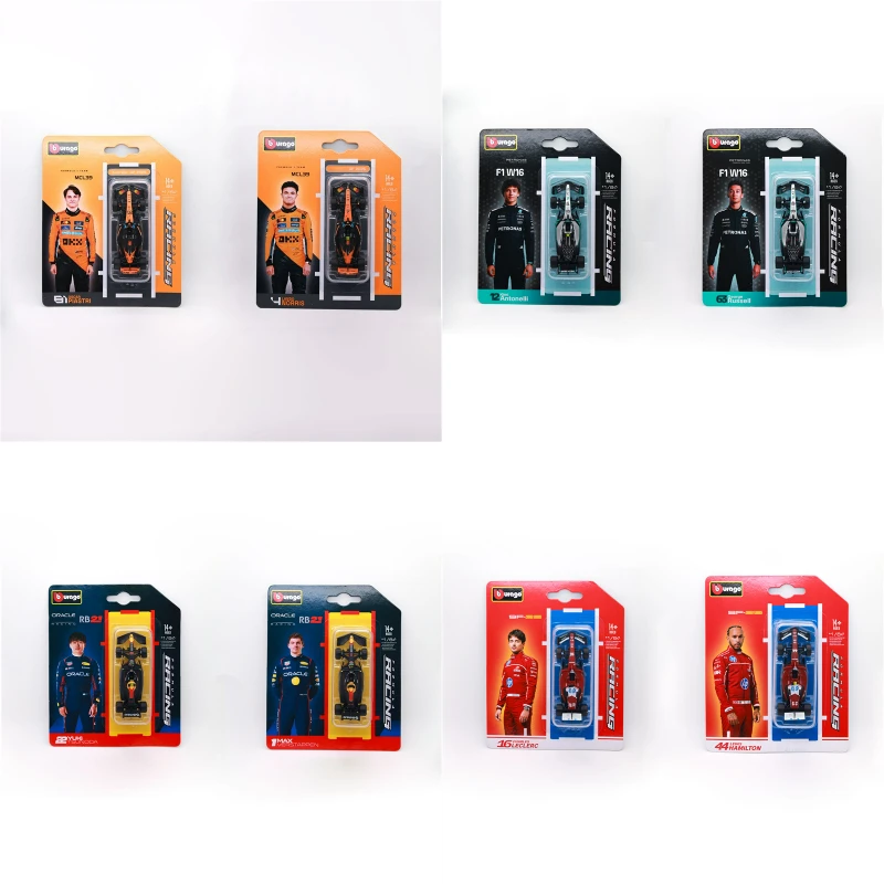 부라고 1:64 2025 F1 SF-25 RB21 MCL39 W16E 호주/바레인 GP 다이캐스트 모델카