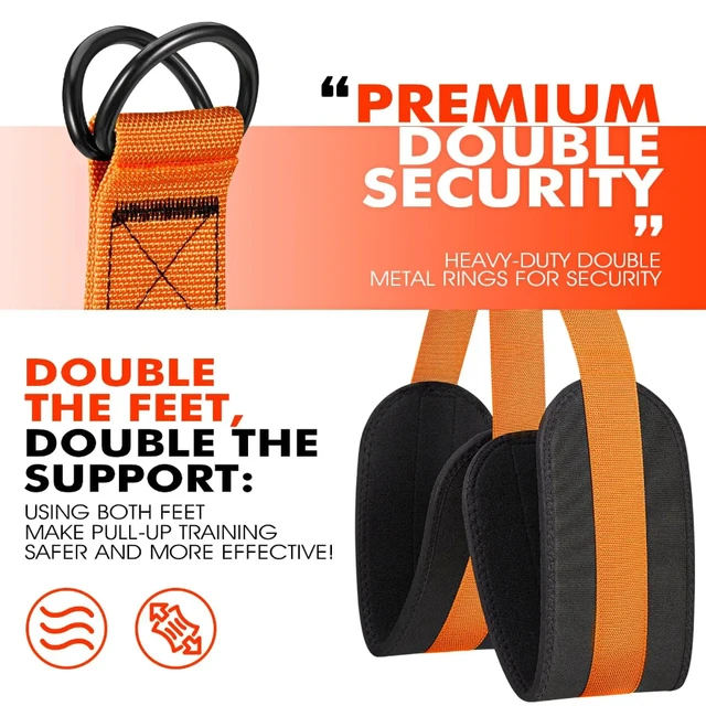 Pull Up Assistance Bands, Heavy Duty Resistance Band for Pull Up,Knee Rest, Bands for Pull Up Assist for Strength Training 4