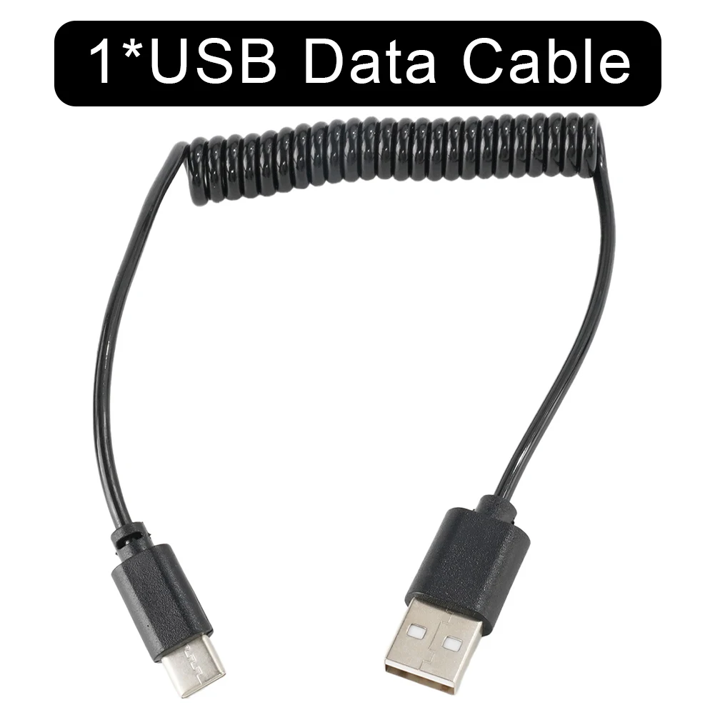 

1.2m Type C Cable Connector Charger Adapter Cord Plug Accessories USB C Data Sync Coiled For Android Practical