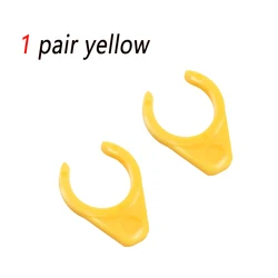 Quick Release Pedal Safety Clip - Protection & Locking Retainer (1 - 10 Pairs) (1 pair yellow)