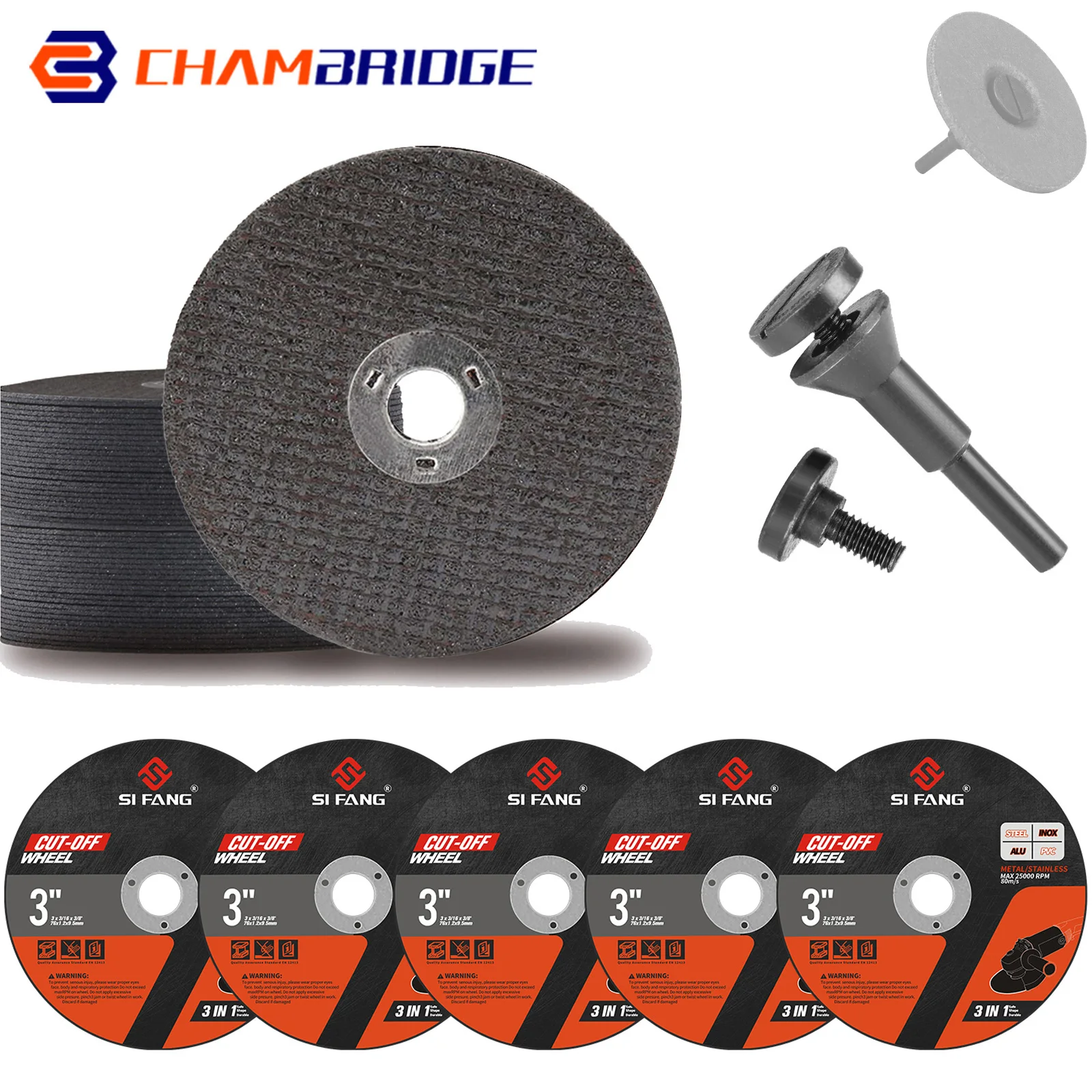 2" 3" Metal Cutting Disc 75mm Resin Grinding Wheel Disc for Angle Grinder Rotary Cutting Saw Blade Comes With Mounting Mandrel cutting disc cutting blade saw blade