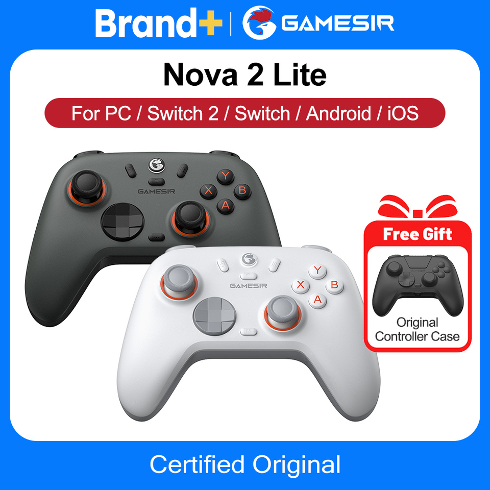 GameSir Nova 2 Lite Wireless Controller for PC Nintendo Switch 2/1 Steam iOS Android Gamepads Hall Effect Joysticks Controle