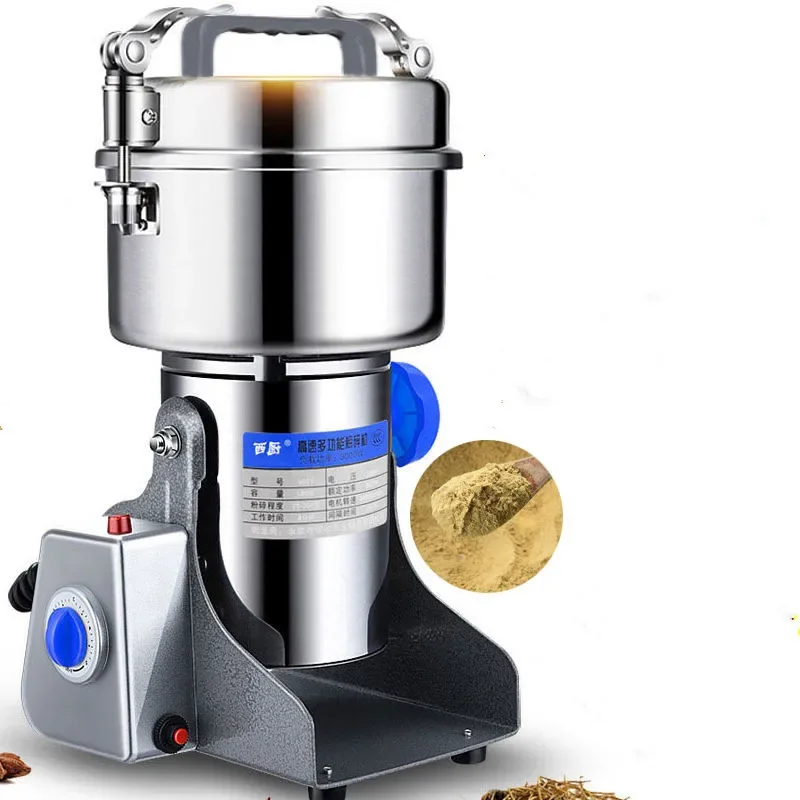 1000G/2000G Grinder Machine Grains Electric Herbal Coffee Powder Miller Cibo Secco Spezie Intelligenti Ad Alta Velocità Frantoio Per Cereali