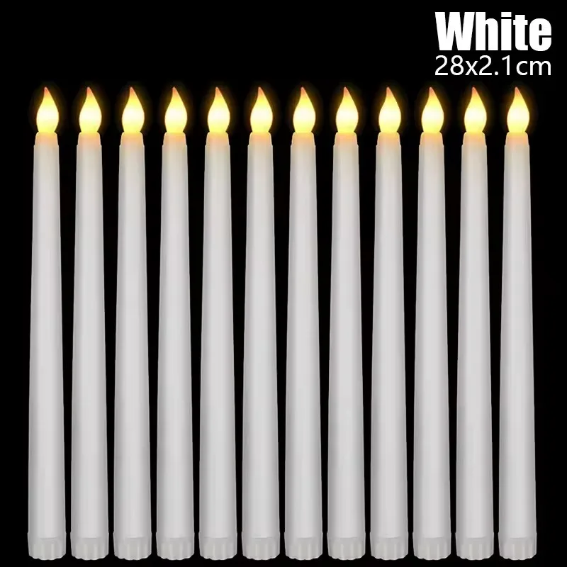 Candele LED coniche a batteria, senza fiamma ... - Leroy Merlin