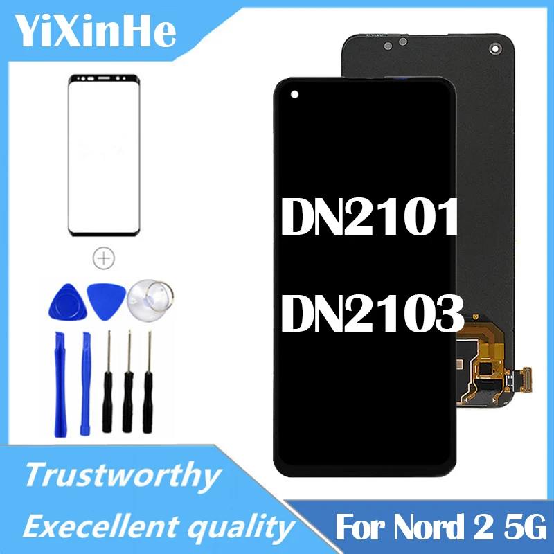 

6.43 Inch AMOLED For Oppo OnePlus Nord 2 5G DN2101 DN2103 LCD Display Touch Screen Digitizer Assembly Replacement