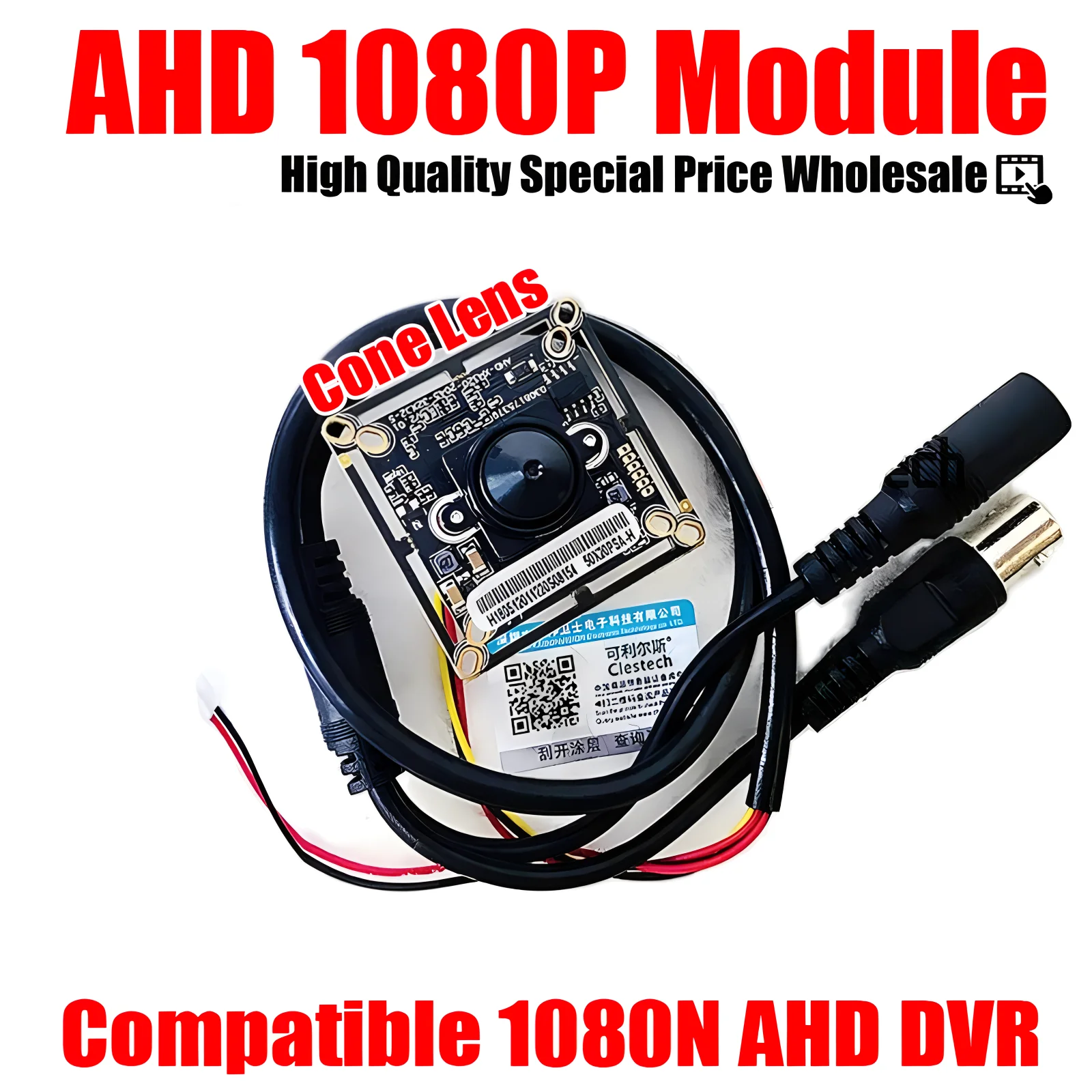 

3000TVL Hidden Spy 1920*1080P 3.7mm cone AHD-P CCTV HD mini Camera chip Module Circuit Board Finished Monitor modul product