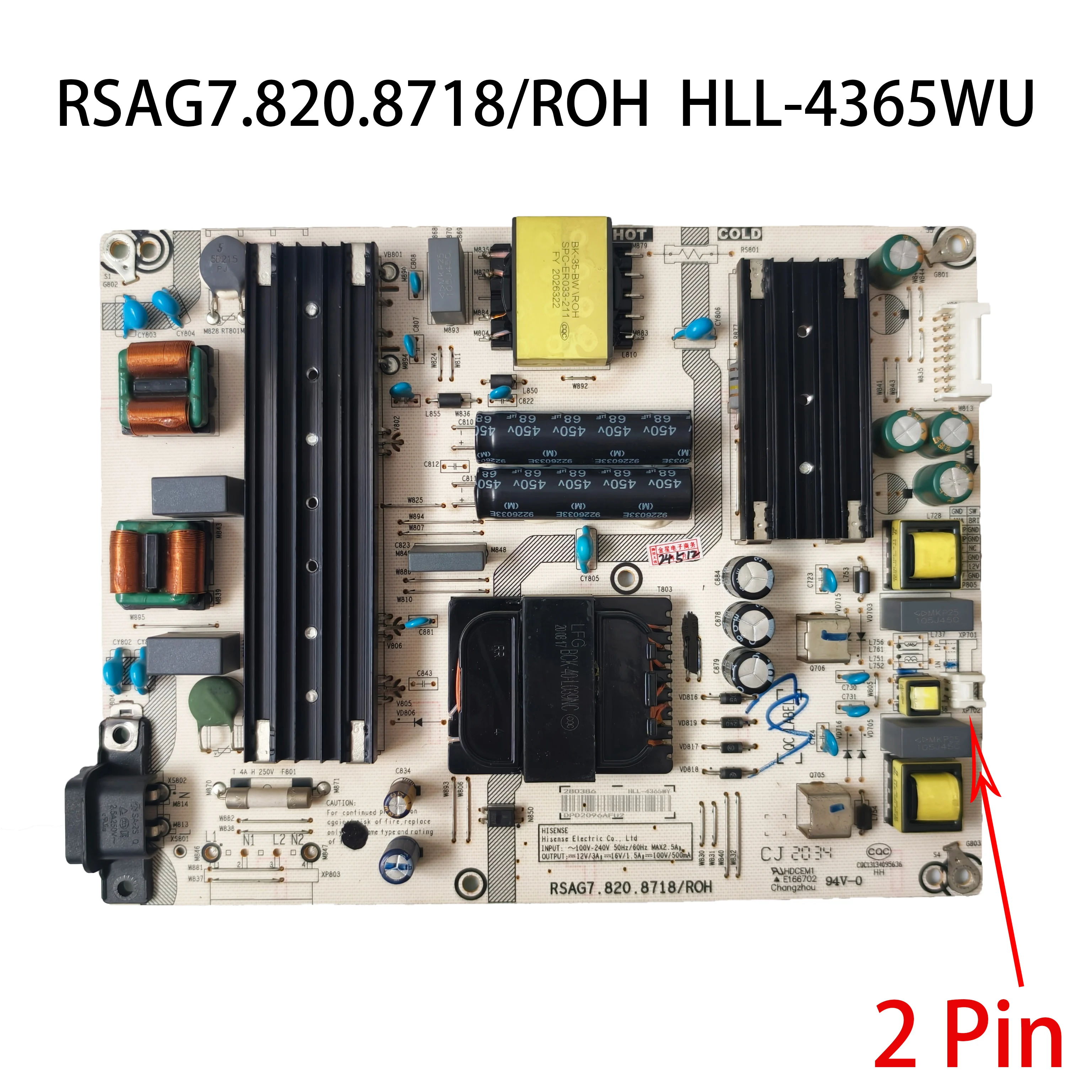 Carte D'alimentation Hisense 58R6E - RSAG7.820.8349 / RSAG7.820.7748 - Occasion