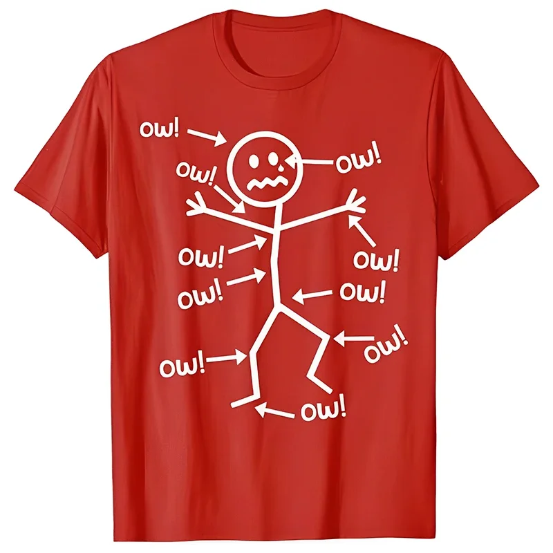 Mens Cotton Short Sleeve Tshirt Funny Chronic Pain Awareness Tee