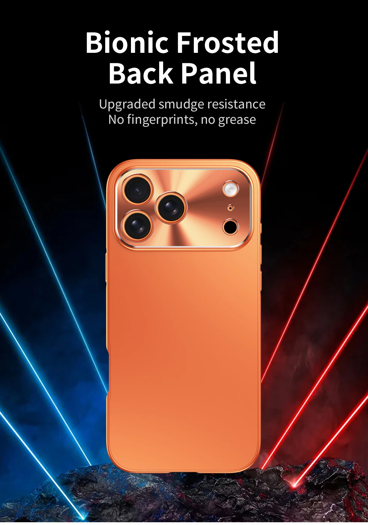 Magnetisch schließender Aluminiumrahmen mit Kunststoffrückseite und Metallgehäuse für iPhone 18 Pro Max 17 ProMax iPhone 16 15 14 ProMax Stoßfeste Hülle – Detail 3