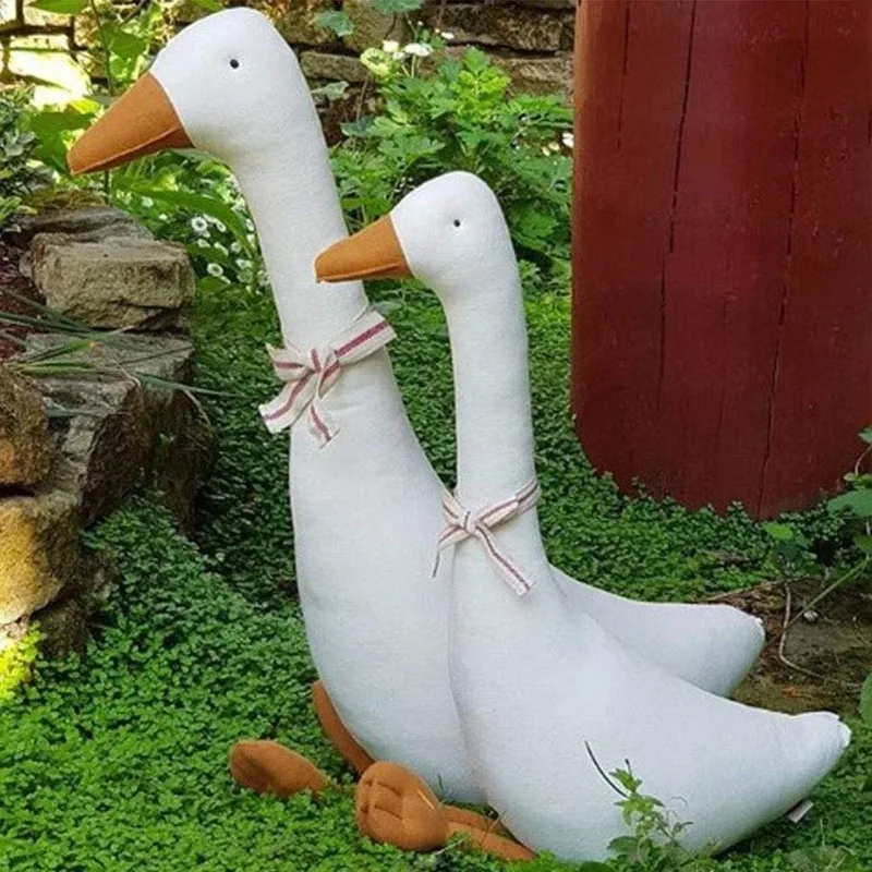Animals Stuffed Pillow 35/45/55CM Cute Cotton Goose Stuffed Toys Animal Baby Accompanying Dolls Plush Comfort Dolls Soft Pillow