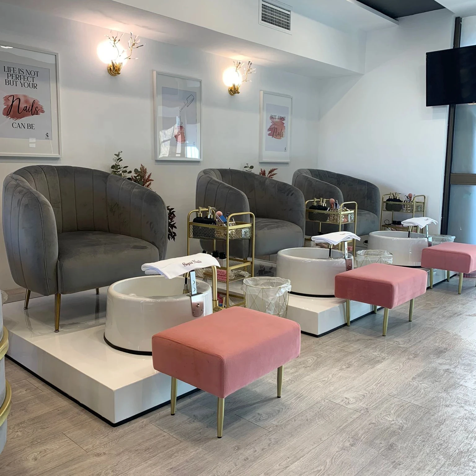 

Мебель для салона, Красивые Украшения, поручни, поручни, meja manikur