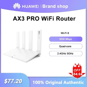 정품 화웨이 AX3 PRO 공유기, 쿼드 코어 와이파이 6 플러스 메쉬 무선 리피터, 3000Mbps, 2.4GHz, 5GHz 와이파이 증폭기 무선공유기 익스텐더 신호 부스터 증폭기 wifi router
