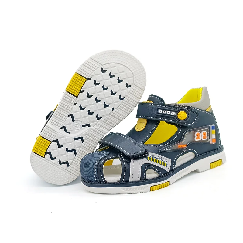 Fashion 1pair PU Leather Boy Sandals arch support Orthopedic Children Shoes+inner 13.5-20.2cm, Kids Shoes