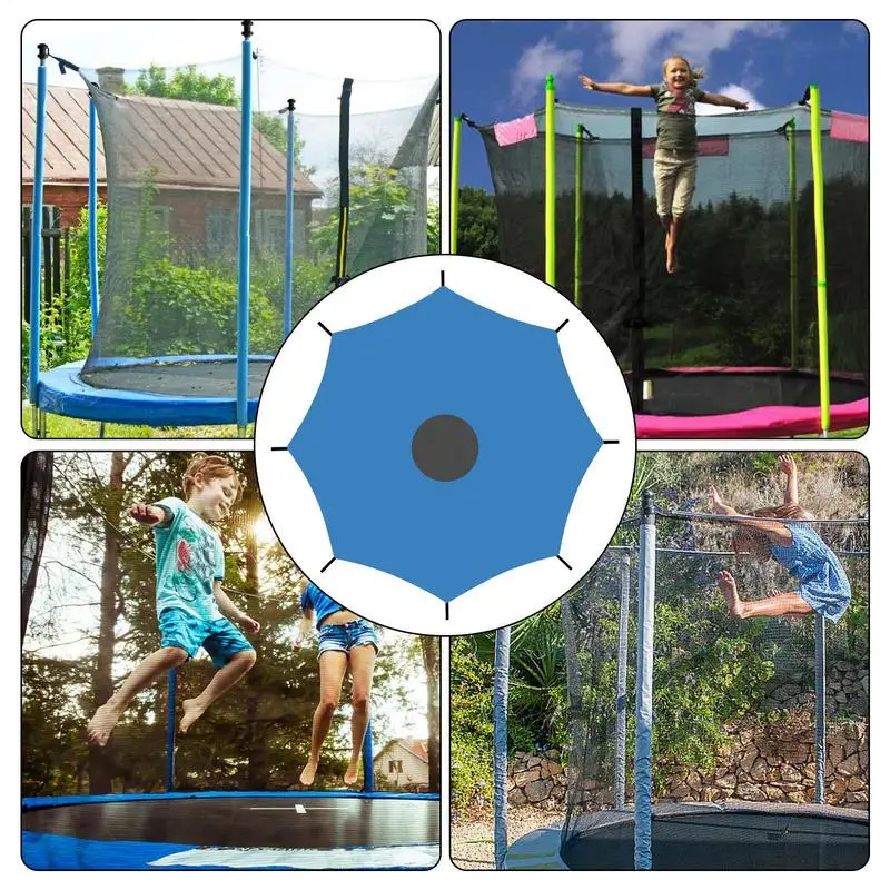 6 8 10 12 14 16 Feet Trampoline Cover Rainproof Trampoline Shade Cover Sun Protection Roof Outdoor Backyard