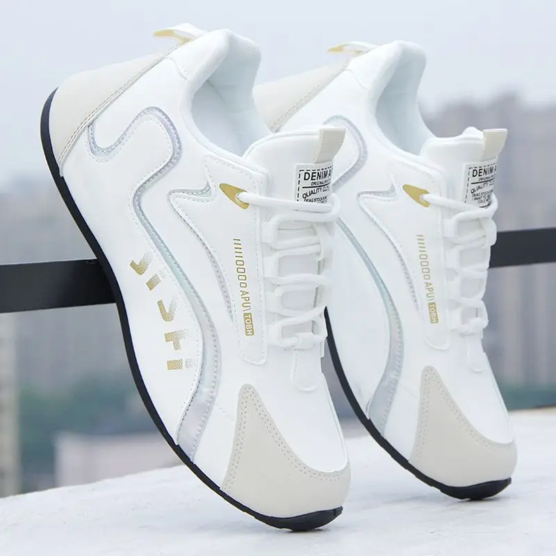 Chunky Sneaker Men Designer Cover Bottom Shoes Fashion Casual Leather Mesh Breathable Increased Internal Platform Board Shoes