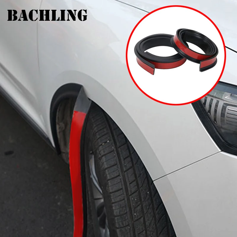 1.5M Universal Auto Fender Car Wheel Arches Wing Expander Arch Eyebrow Anti-collision Strips Mudguard Protector Cover Decoration