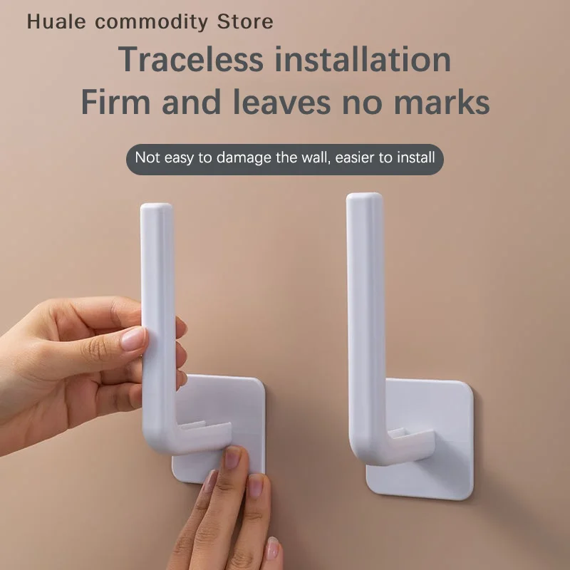 Kitchen Paper Holder Towel Storage Hook Toilet Paper Holder Towel Rack Stand Storage Rack Shelf Tissue Holder Bathroom Organizer