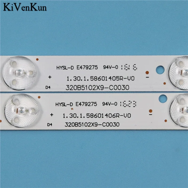TV의 LED 백라이트 스트립 PHILCO PH32B51DSGW PTV32B51D 320B5102X9-C0030 테이프 밴드 1.30.1.58601405/6R-V0 눈금자 레인