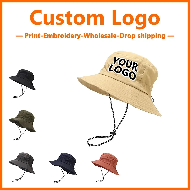 Bucket hat baseball cap for men and women DIY design print quick drying outdoor cap