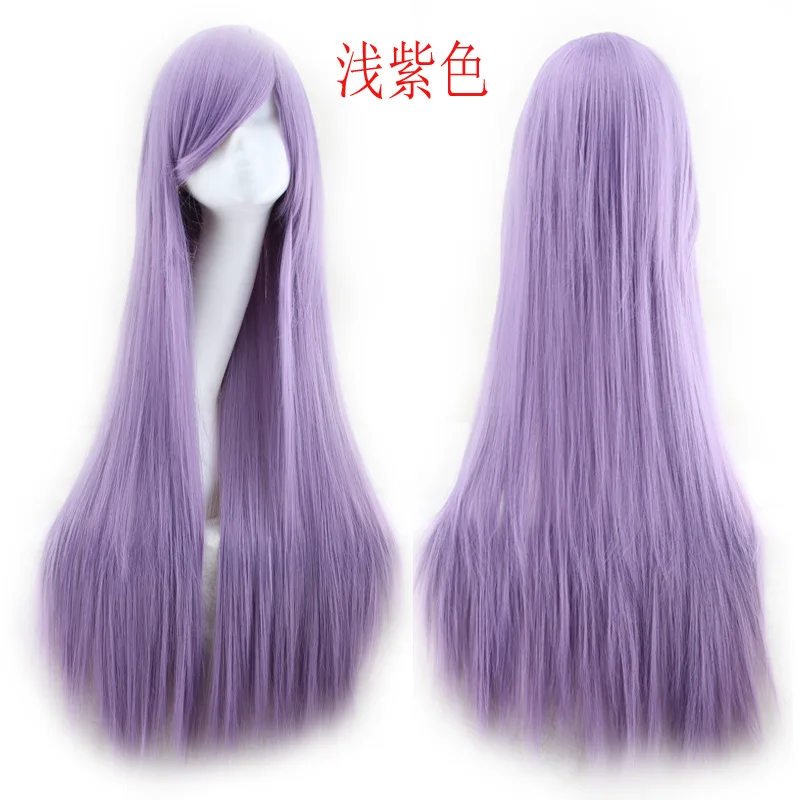 

Synthetic Hair Wigs Long Straight Cosplay Wig Black Purple Black Red Pink Blue Dark Brown cool