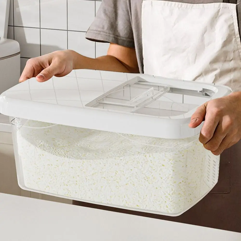 Creative Rice Bucket Tank Moisture-proof Sealed Rice Storage Box Insect-proof Cereal Grain Food Container Kitchen Accessories 4