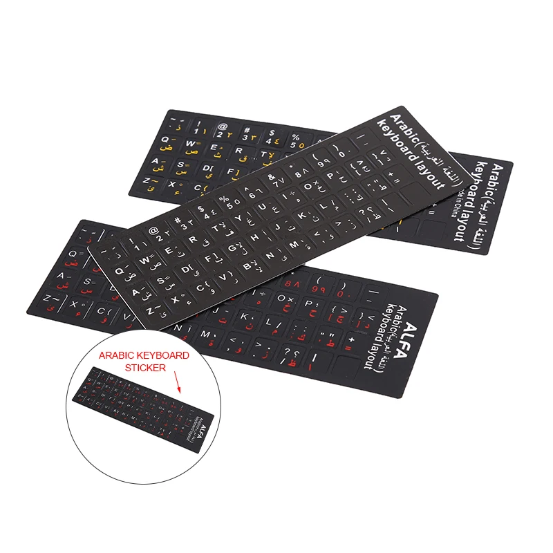 Russian Korean English Arabic Hebrew Keyboard Stickers Letter Alphabet Layout Sticker For Computer Desktop PC Laptop Accessories