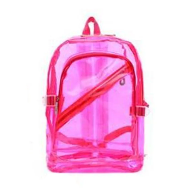 Waterproof Backpack Transparent Clear Plastic for Teenage Girls PVC School Bags Shoulders Bag space backpack notebook Mochila