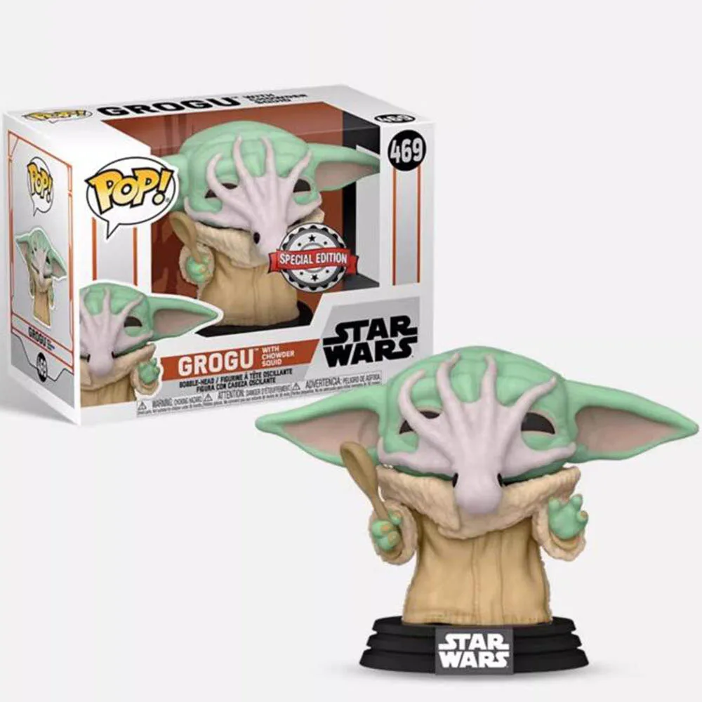 thumbnail image 1 of Funko Pop STARWARS The Mandalorian #461 Grogu #465 #469 Figuras de acción de vinilo Muñecas Juguetes Regalo para niños, 1 of 5