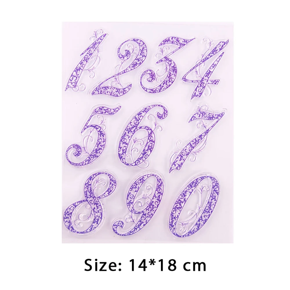 Letters and numbers Clear Stamps DIY Craft Transparent stamp Making Greeting Card Scrapbooking Photo Album Sheets Decor clear stamps clear rubber stamps