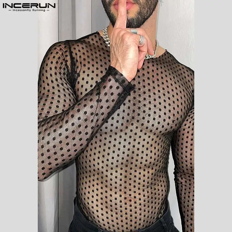 Mesh Polka Dot Tee 1