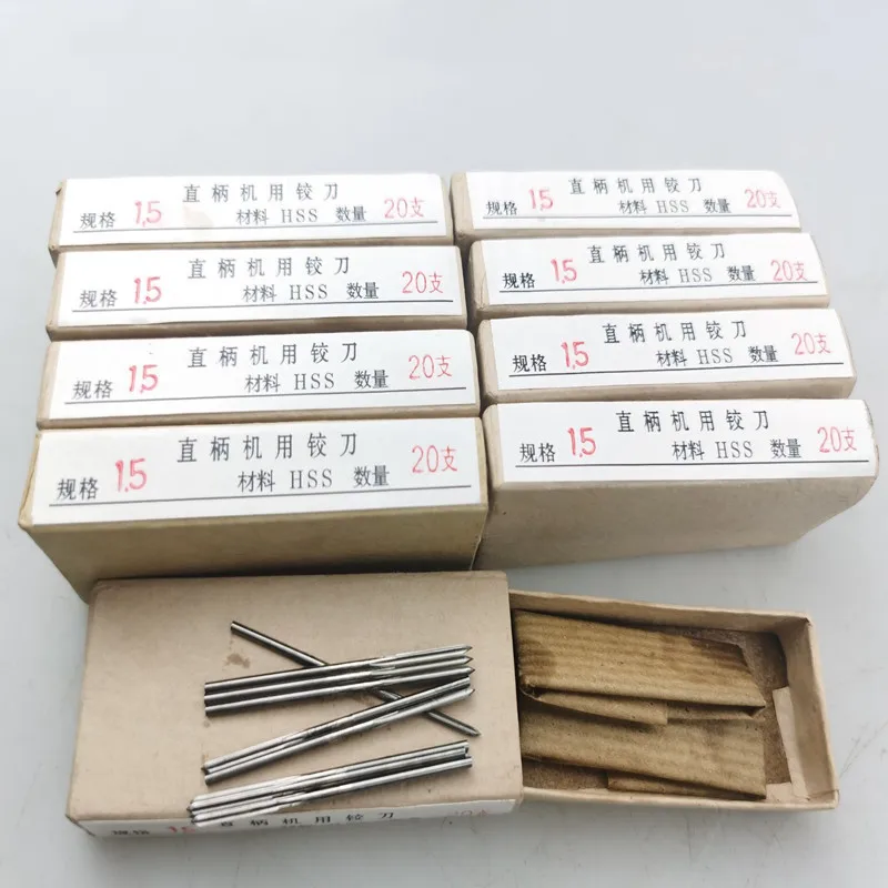 Mini HSS Machine Reamer 1pcs H7 Straight Shank Chuck Reamer Straight Slot 1mm-7.5mm Milling Cutter hss reamer