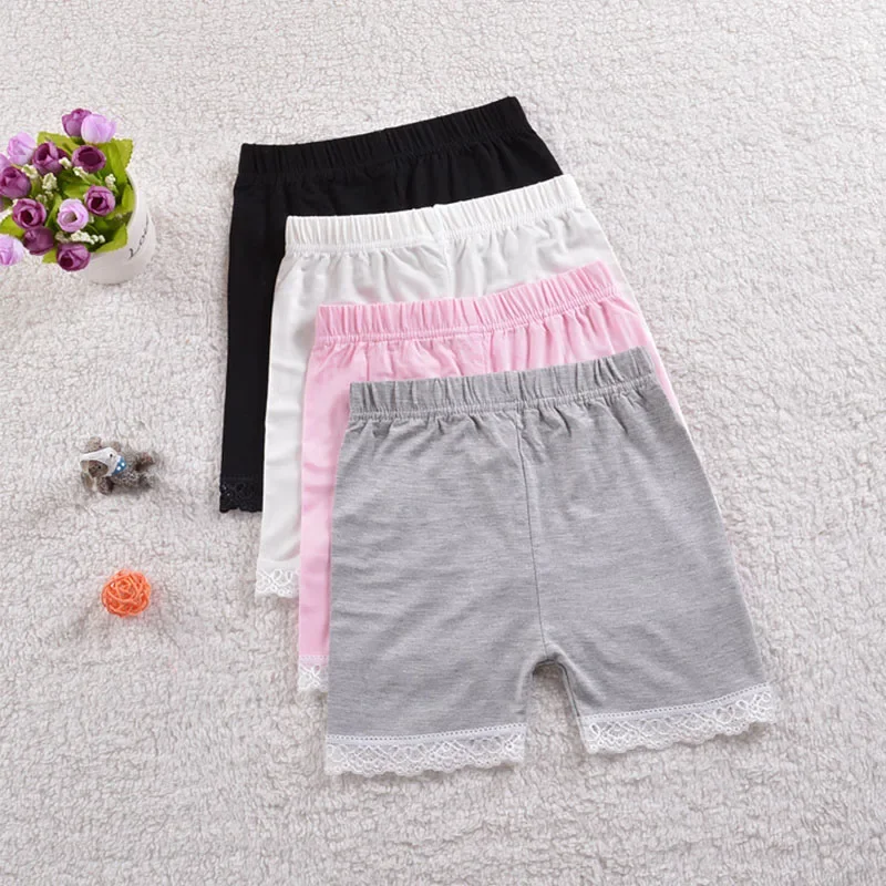 Summer Girls Safety Pants Lace Shorts for Kids Children Underpants Cotton Baby Trousers Toddler Leggings 2-10 Year