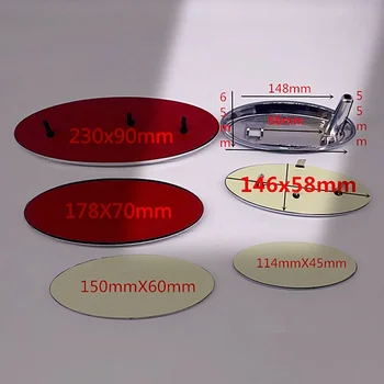 150/146/148mm ForFord Car Hood Front Bonnet Grill Rear Trunk Emblem Logo Badge Car Front Hood Emblem Bonnet Rear Trunk Badge 1