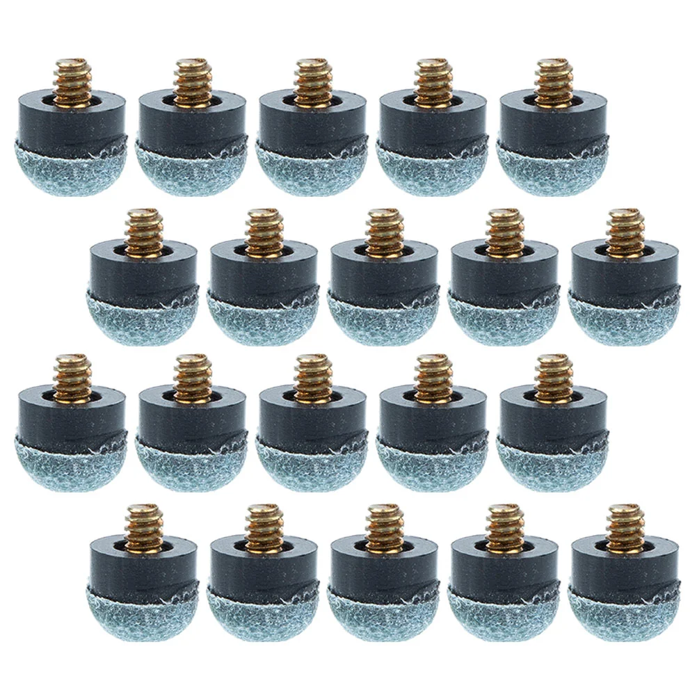 20 Pcs Pool Cue Tip Pool+table Replacement Tips Screw Accessories Small Stick Billiard Supplies