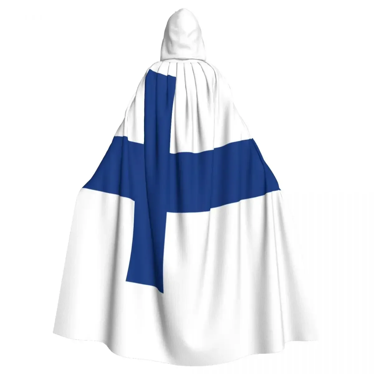 

Hooded Cloak Polyester Unisex Witch Cape Costume AccessoryFlag Of Finland Hot Sale