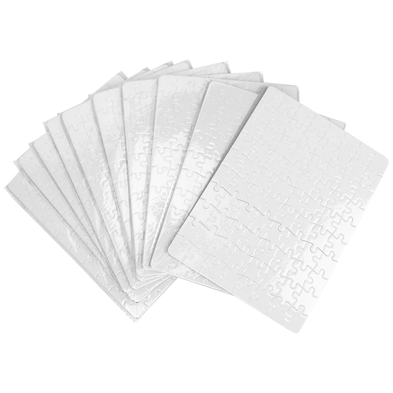 승화 블랭크 퍼즐, 잉크 전사용 DIY 공예 A5 직소 퍼즐, 로트당 10 개