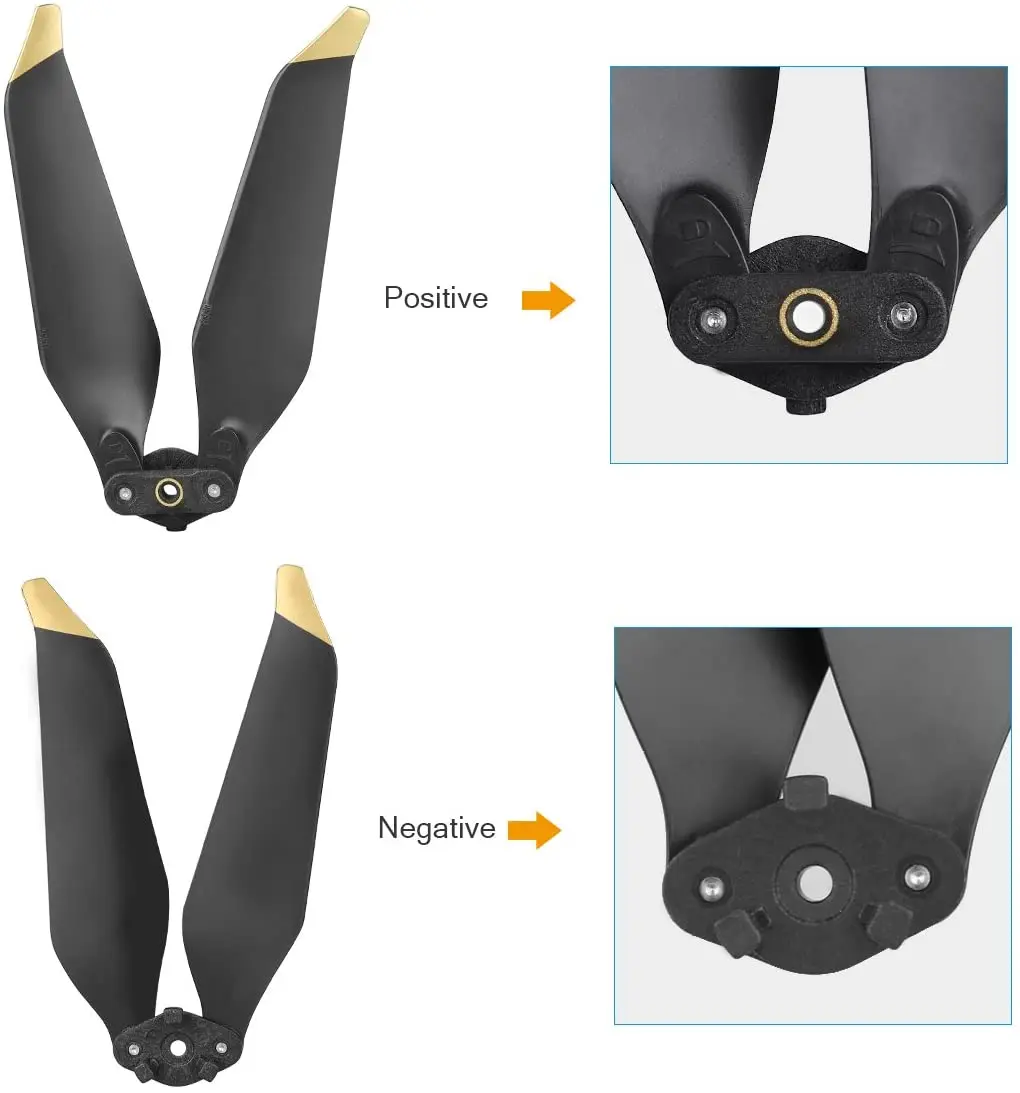 2 Pairs 8331 Low-Noise Quick-Release Replacement Blade Props Propeller for DJI Mavic Pro Platinum Drone RC Accessories Parts