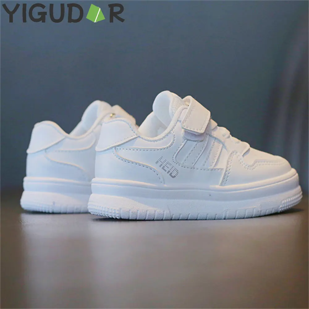 Buy Wholesale China Children White Shoes Student Rubber Shoes Non-slip Shoe  Canvas Shoes With Magic Stick Buckle Strap & Children Dress Shoes at USD  4.5 | Global Sources