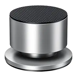 Enhanced Shockproof Aluminum Speaker Isolation Feet for Home Audio and Theater Systems (Silver)
