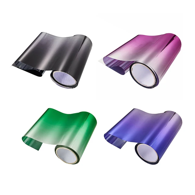 135x20cm Heat Insulation Color Changing Film Car Window Sun Shade UV Protection Gradient Colorful Heat Insulation Sun Shade Film 2