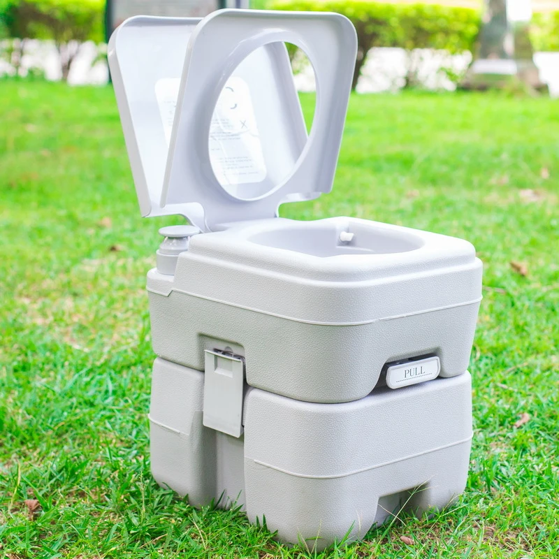 10L portable mobile toilet outdoor camping car toilet indoor piston pumping water flushing pregnant women toilets