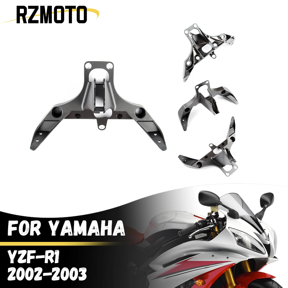 

Motorcycle Headlight Bracket Headlights Upper Front Fairing Stay For Yamaha YZF R1 YZFR1 YZF-R1 2002-2003