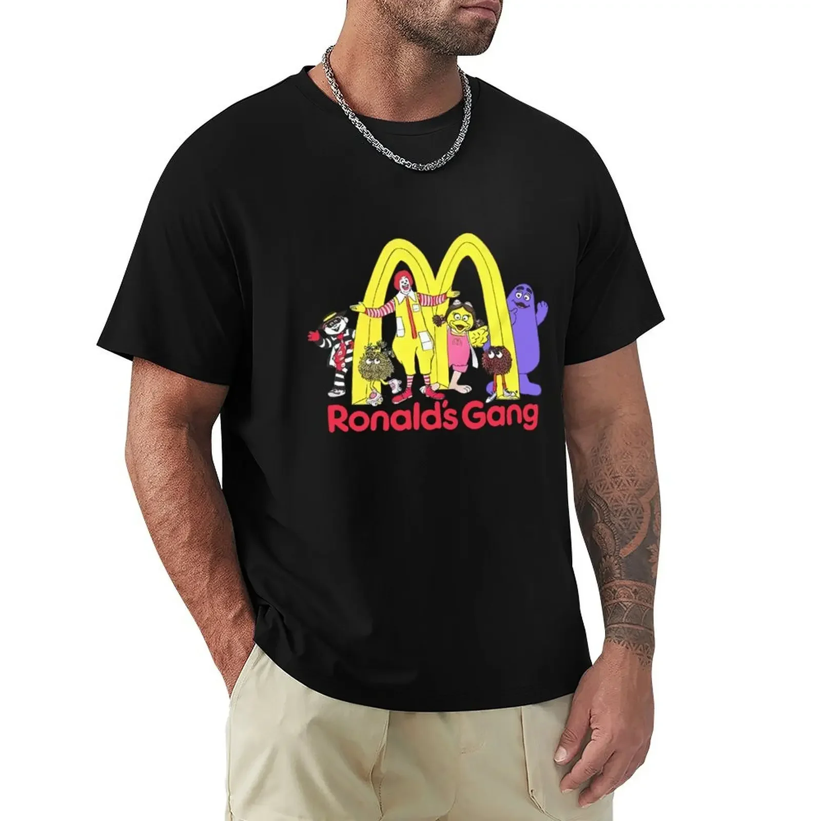 

Футболка мужская с коротким рукавом и принтом графики Mc Ronalds