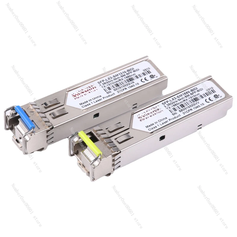 1.25G Gigabit SFP Single Mode Single Fiber LC Port BIDI Optical Module 1310/1550 Core 3km~120km Fiber Module 1490/1550