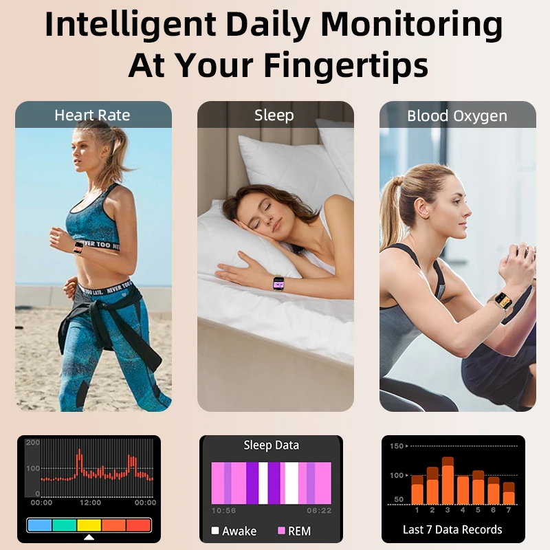 LIGE Type-C Smartwatch Men Women Health Manager Bluetooth Call Waterproof Sports Flashlight Smart Watch For Android iOS Phone