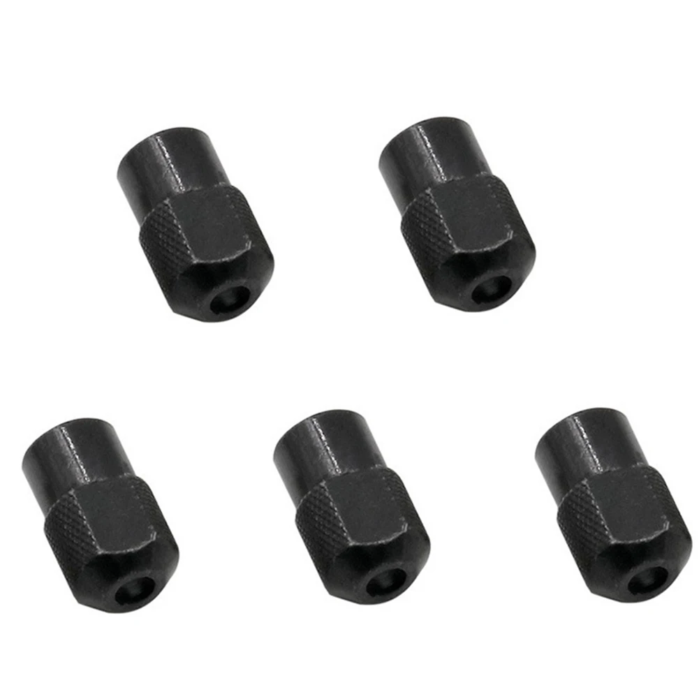 5 Pack Mini Drill Chuck M8X0.75mm Zinc Alloy Chuck Nut Rotary Tool Accessories Electric Grinder Thread 8*0.75mm Tool 1piece 7mm 10mm 15mm 19mm zinc aolly metal chains for diy women strap bags handbags purse shoulder crossbody handles accessories