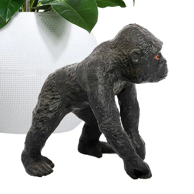 

Фигурки Chimpanzee, имитация крошечных искусств для детей, раннее детство, просвещение, подарок для мальчиков и девочек, декор для столовой