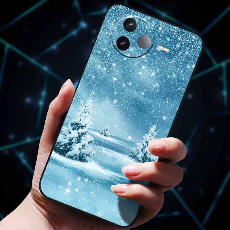 Cartoon Painted Soft Silicon Phone Case - TPU Protective Cover