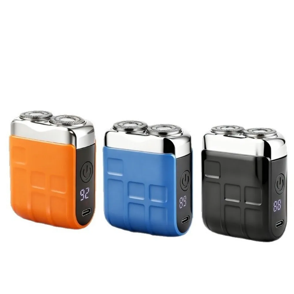 Type-C Charging Mini Electric Shaver Waterproof Design Rotary System Smart Shaver Waterproof Digital Display
